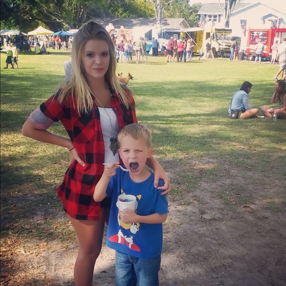 Red And Black Buffalo Plaid Flannel - Picture 2 of 8